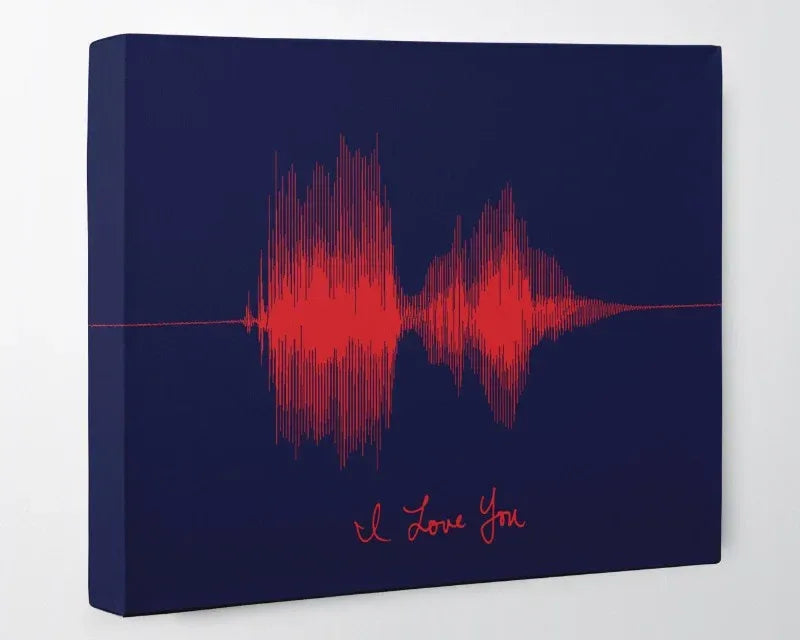 Personalized Valentine's Day Gift Soundwave Art - Artsy Voiceprint
