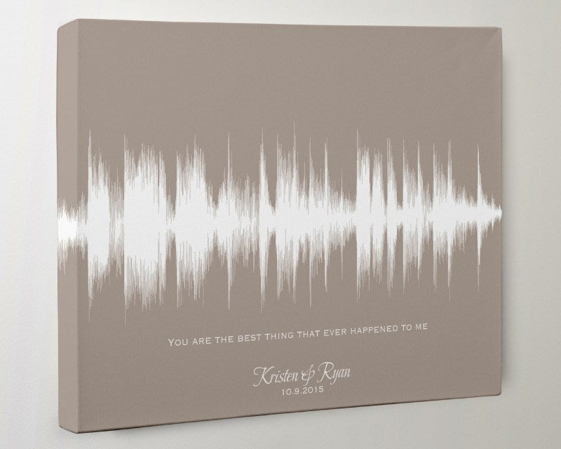 Custom Song Lyrics, Portrait From Photo, Star Wave Style, Customizable Song  Name And Text, Canvas Wall Art