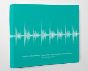 Soundwave Art using Baby Heartbeat or Ultrasound on Canvas