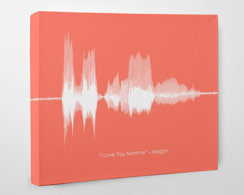 Personalized Voiceprint Sound Wave Gift on Canvas