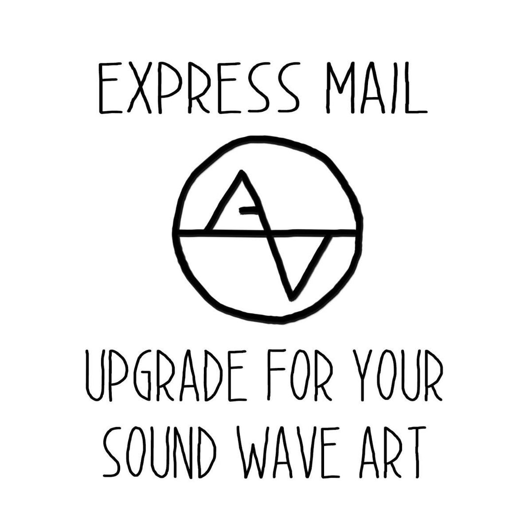 Upgrade Shipping to Express Overnight Shipping Upgrade Artsy Voiceprint 