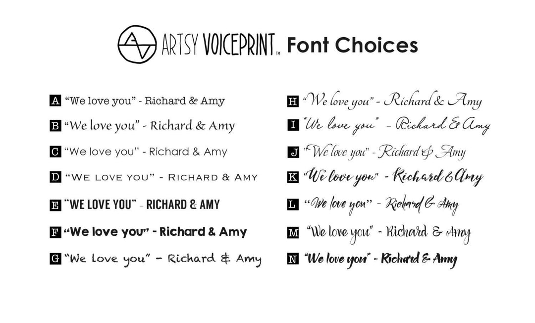 Custom Voiceprint for Dad, Fathers Day Gift - I love you Daddy